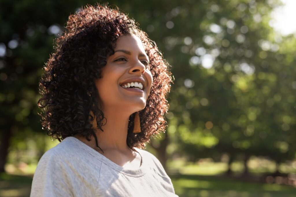 Person celebrating National Recovery Month