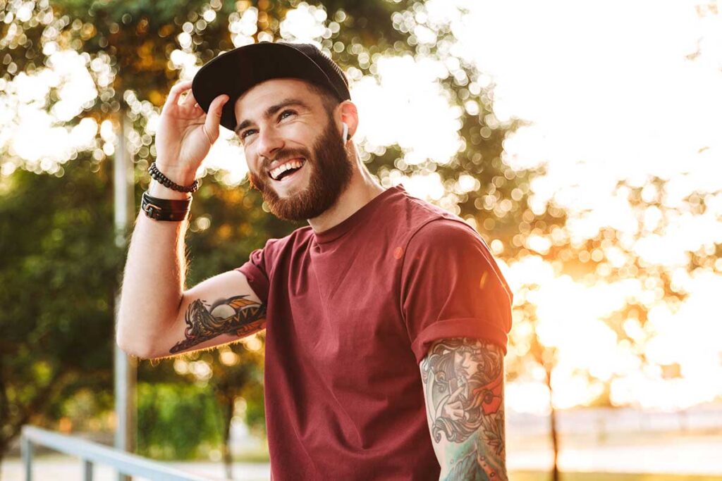 Person finding out about the link between self-care and mental health